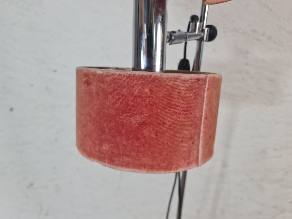 Lampes: Stehlampe 2-flammig verstellbar Chrom Samtschirme Vintage – D'occasion à Obfelden par Vintagebude 8