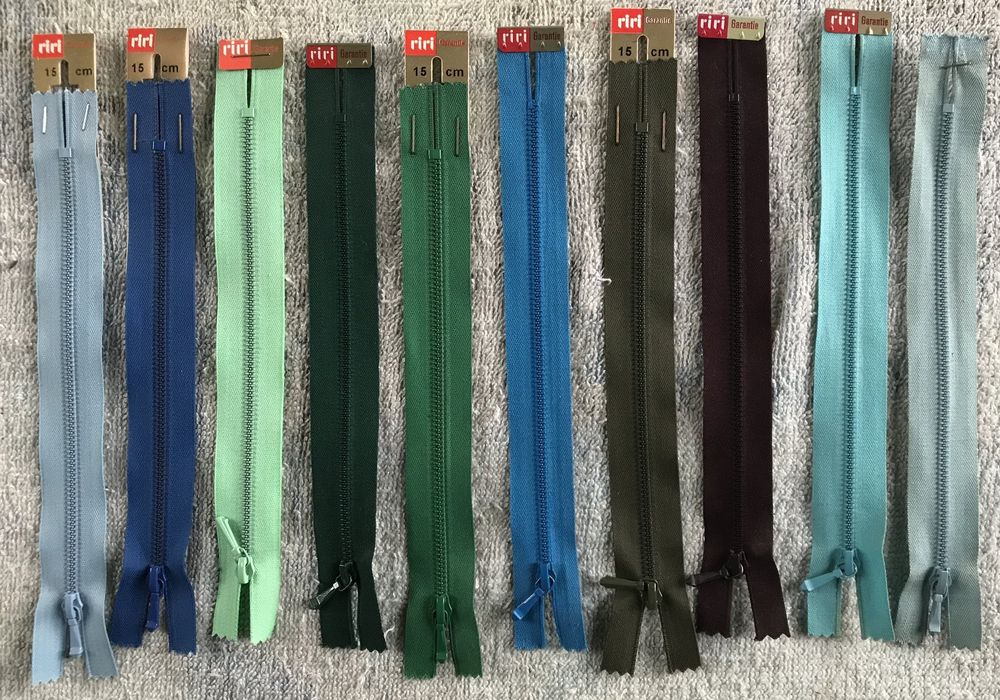 5,45 € /Stück) 2 X Telbare 2 Wege Kunststoff Reßverschlüße YKK 80 Cm