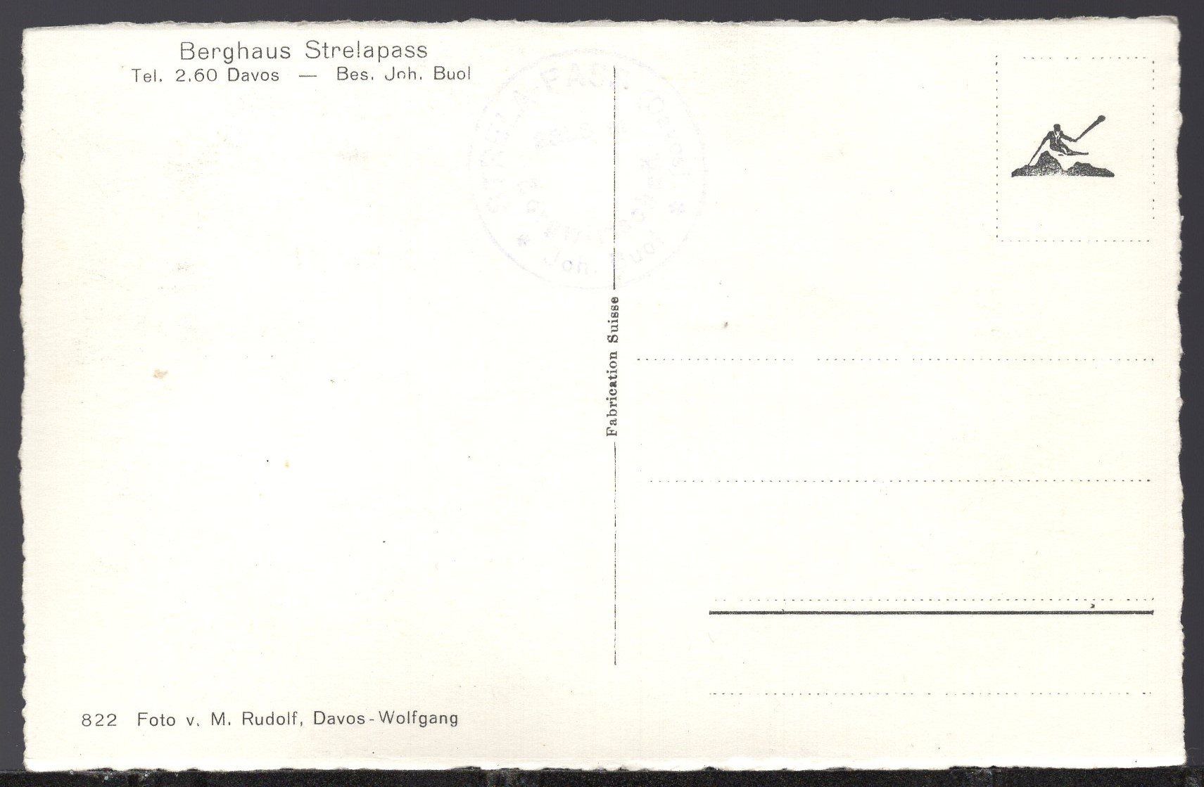 Cartes postales: Strelapass,   Berghaus – D'occasion à Aarau par kufi44 2