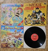 4er Paket Schallplatten Biene Maja und Wickie