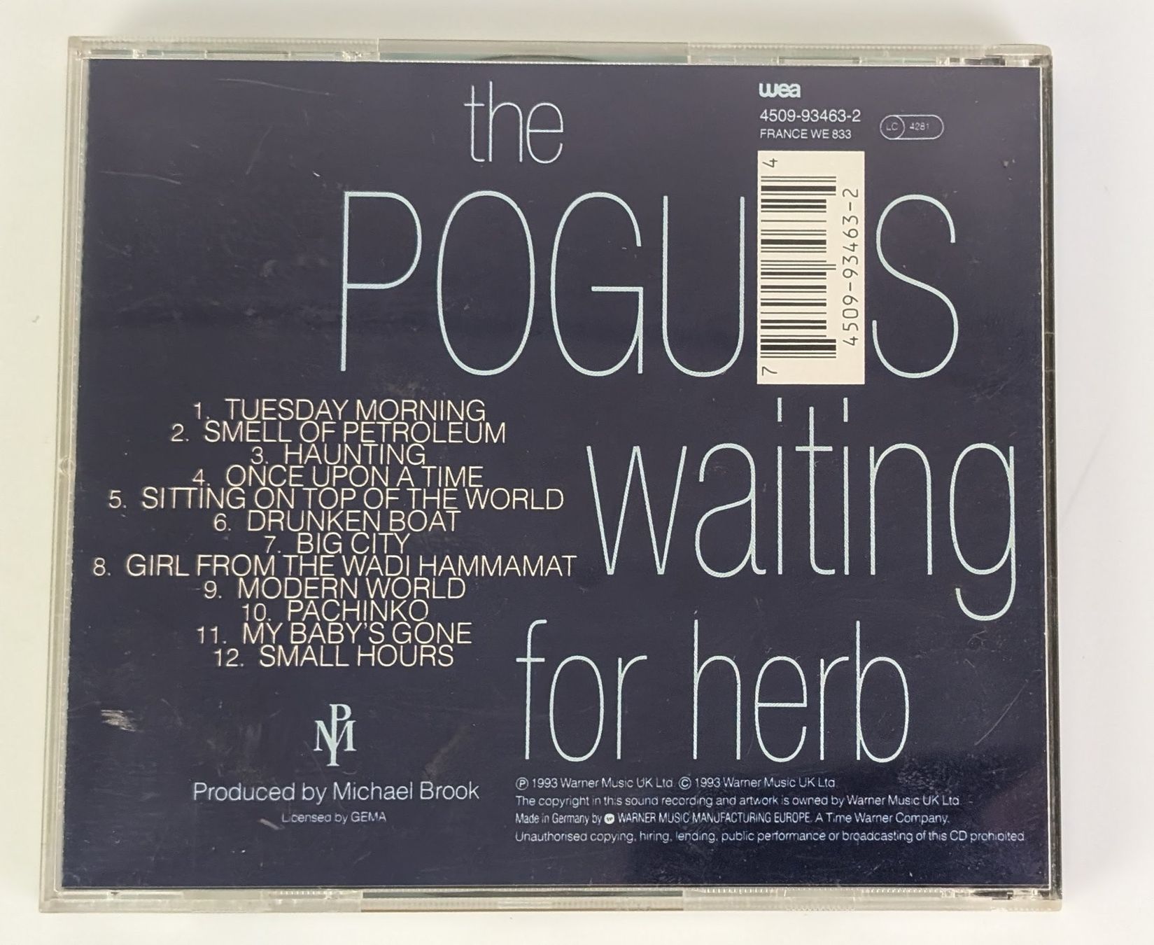 CD: The Pogues - Waiting for Herb CD, Top – Usato da Zürich venduto da 1.Simon 1