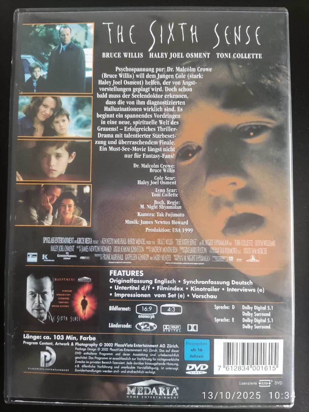 Alle DVDs: The Sixth Sense – Gebraucht aus Basel von Alacant 1