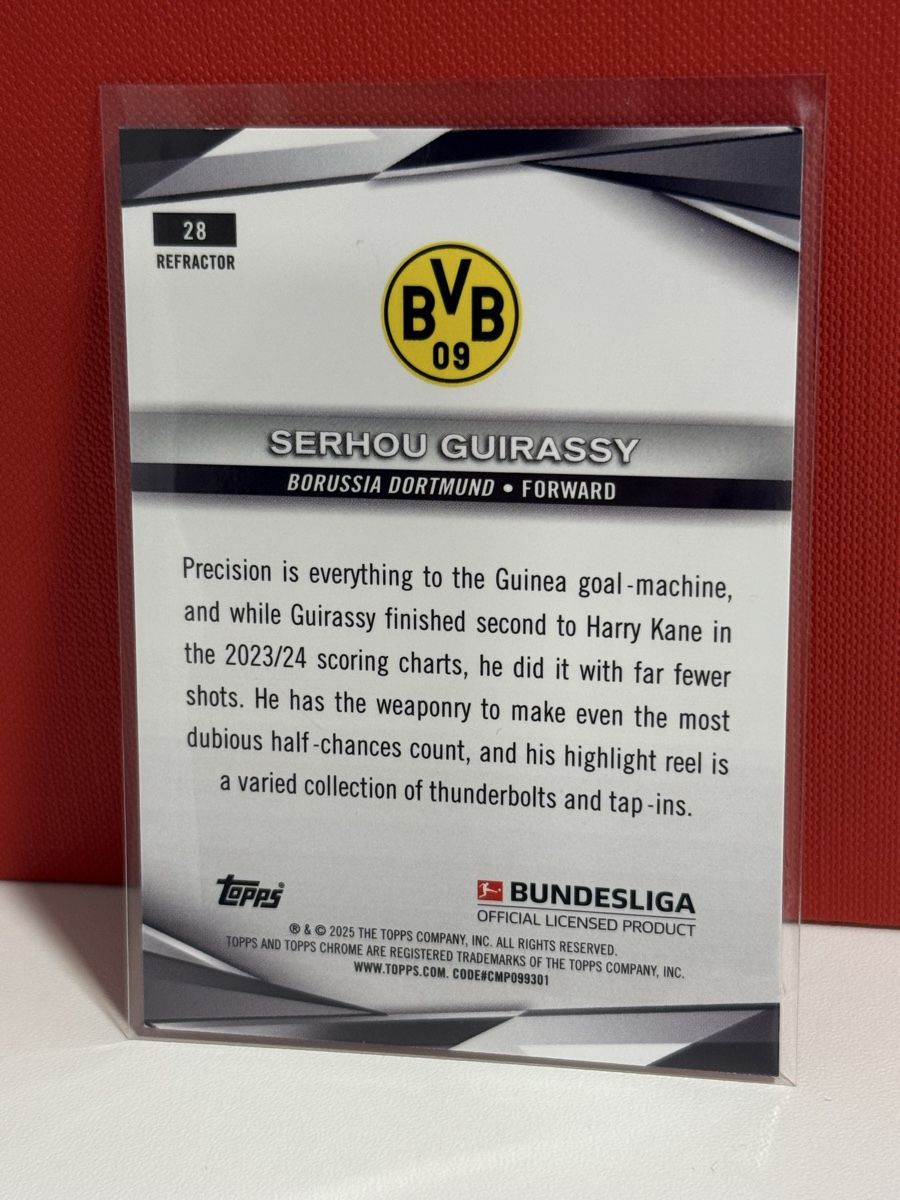 Topps Carte collezionabili: BVB Serhou Guirassy Topps Chrome Refractor 2023/24 – Usato da Bözen venduto da DonP_CH 1