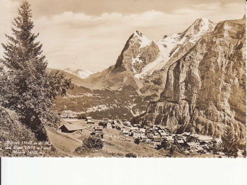 Cartoline postali: Mürren ca. 1945 – Usato da Bürglen TG venduto da StampGraf