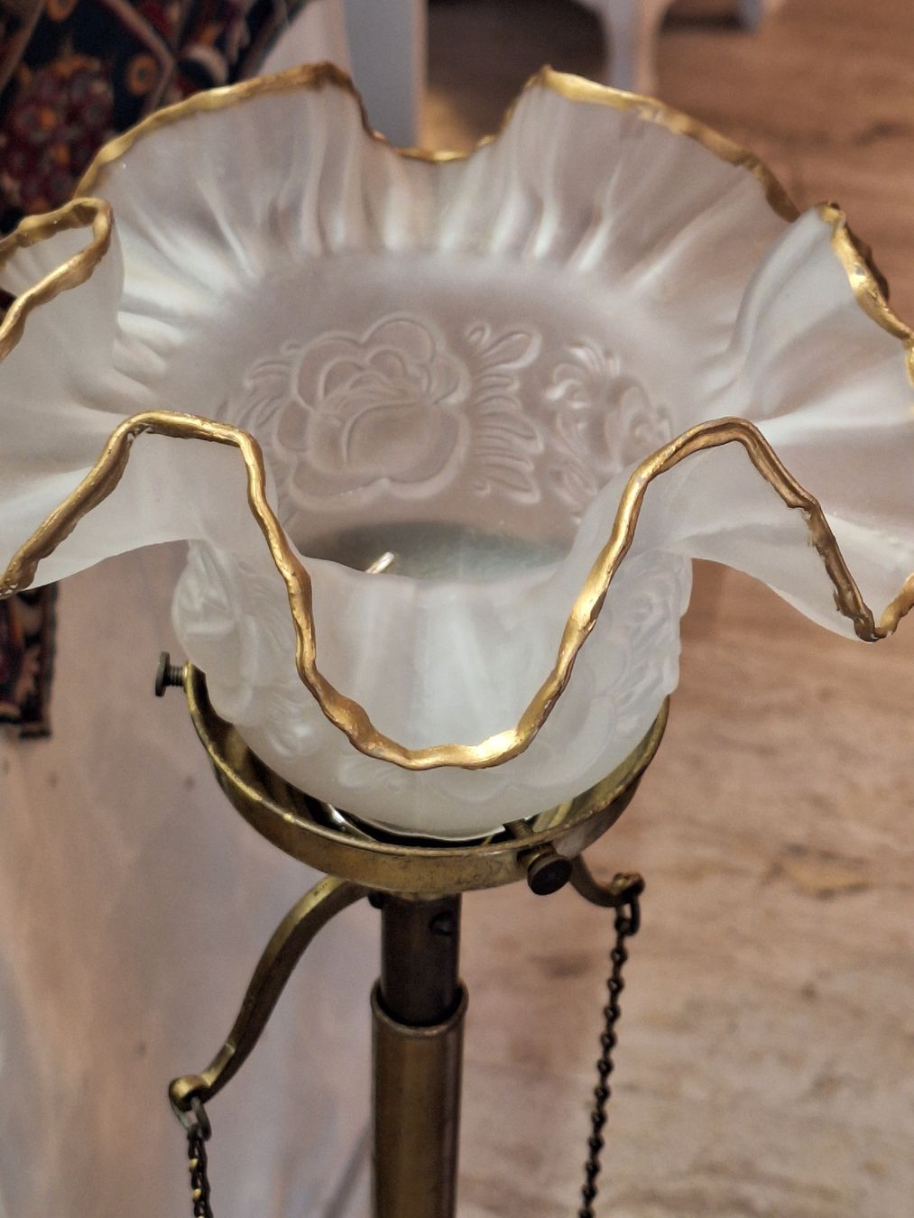 Kronleuchter & Deckenlampen: Jugendstil Zug-Lampe von ca.1895 – Gebraucht aus Rheinfelden von Cleopatra2000 6