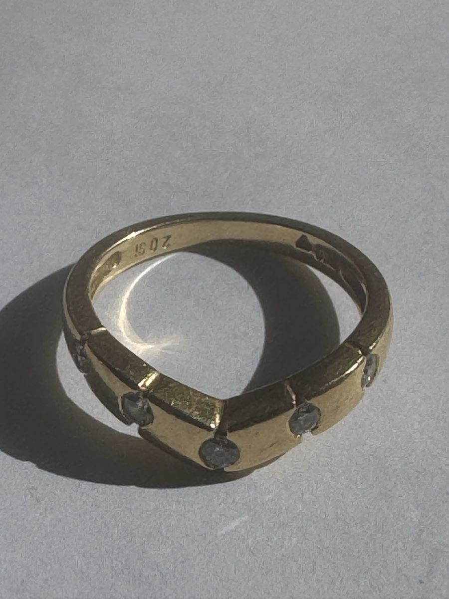 Anelli: 18k Goldering mit Diamanten – Usato da Zürich venduto da Reutener01