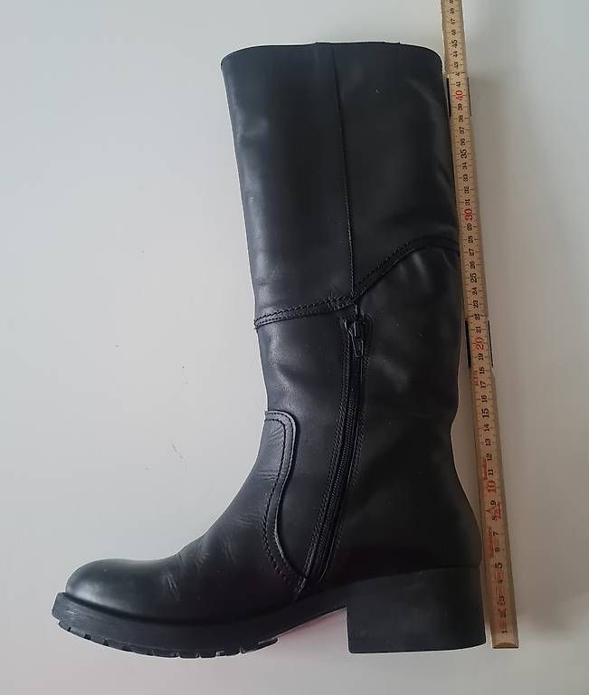 Damenschuhe: Hoher Lederstiefel, Bikerstyle, Gr. 38 – Gebraucht aus Kreuzlingen von vir_thb7 1