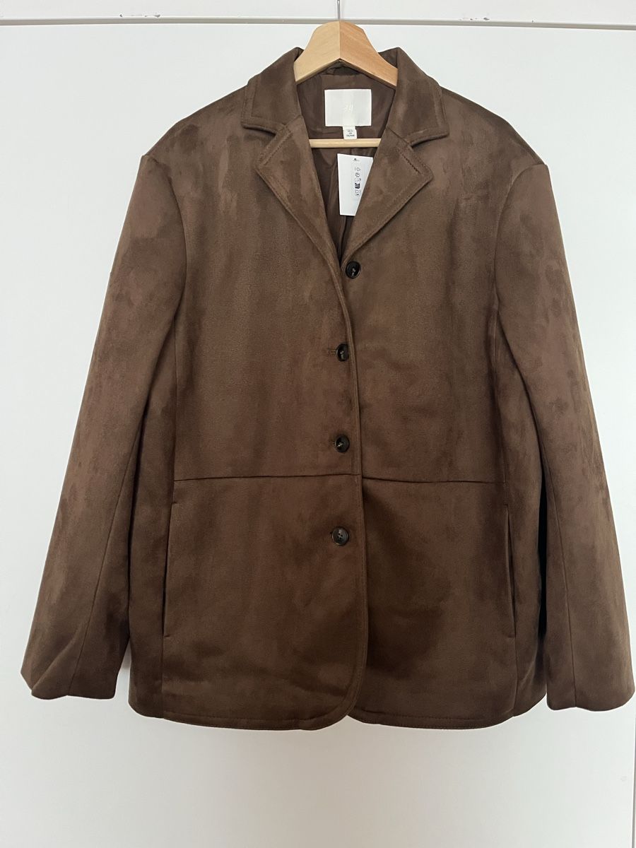 H&M Giacche: Chocolate Suede Blazer – Nuovo e nell'imballaggio originale da Zürich venduto da Lelillemore 1