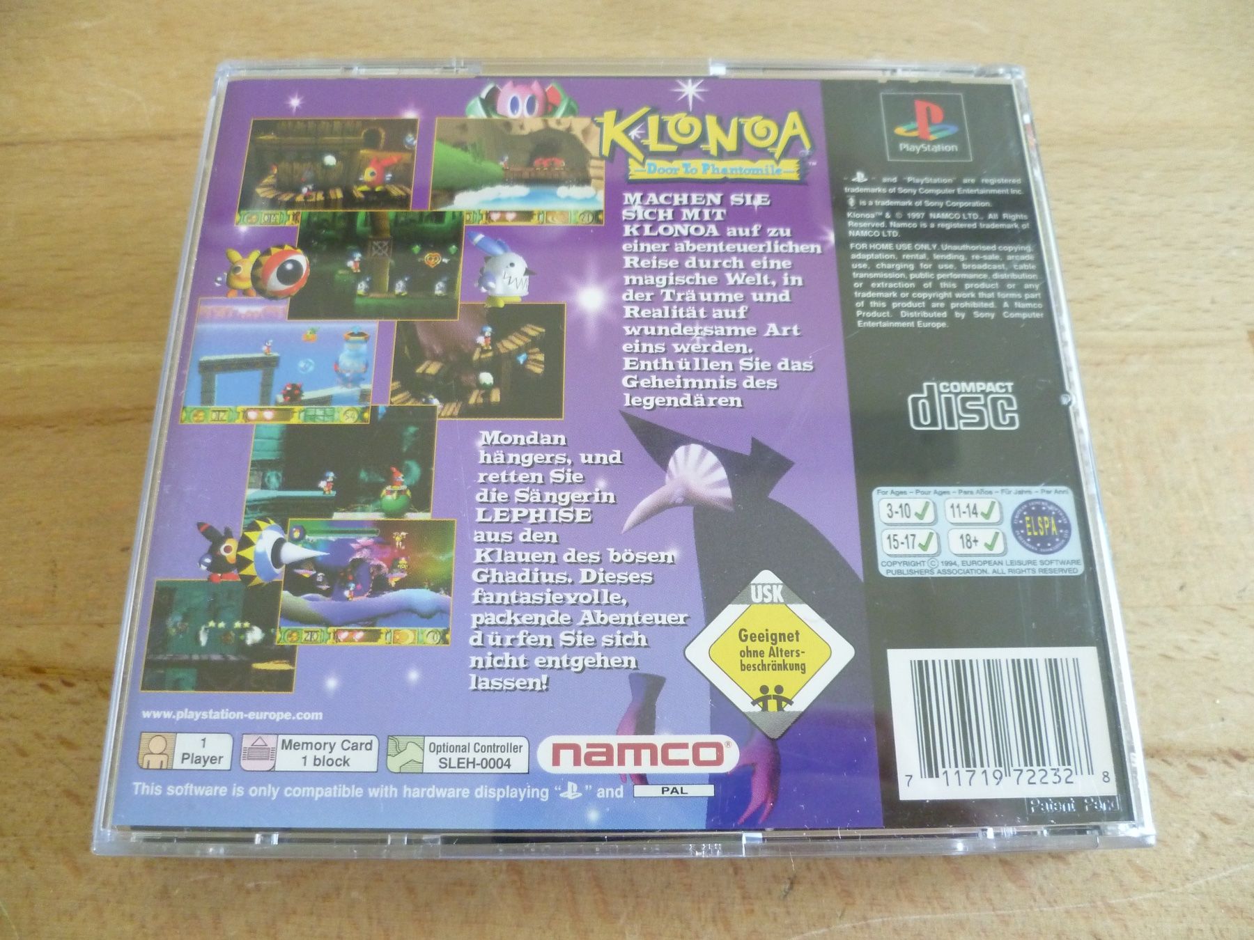 Sony Giochi: Klonoa: Door to Phantomile - Sony PlayStation PS1 – Usato da Thalwil venduto da ranx 3