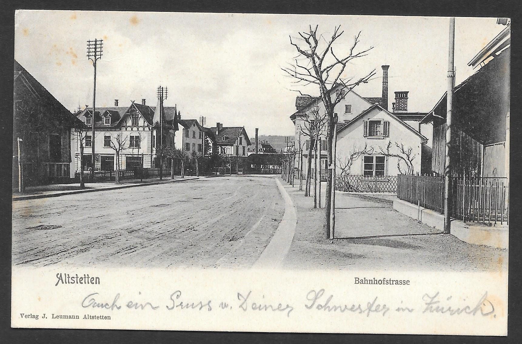Cartoline postali: Zürich Altstetten Bahnhofstrasse – Usato da Olten venduto da clotaldi