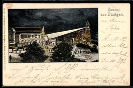 Litho Ganzsache PP9 F11: Stuttgart, Schu