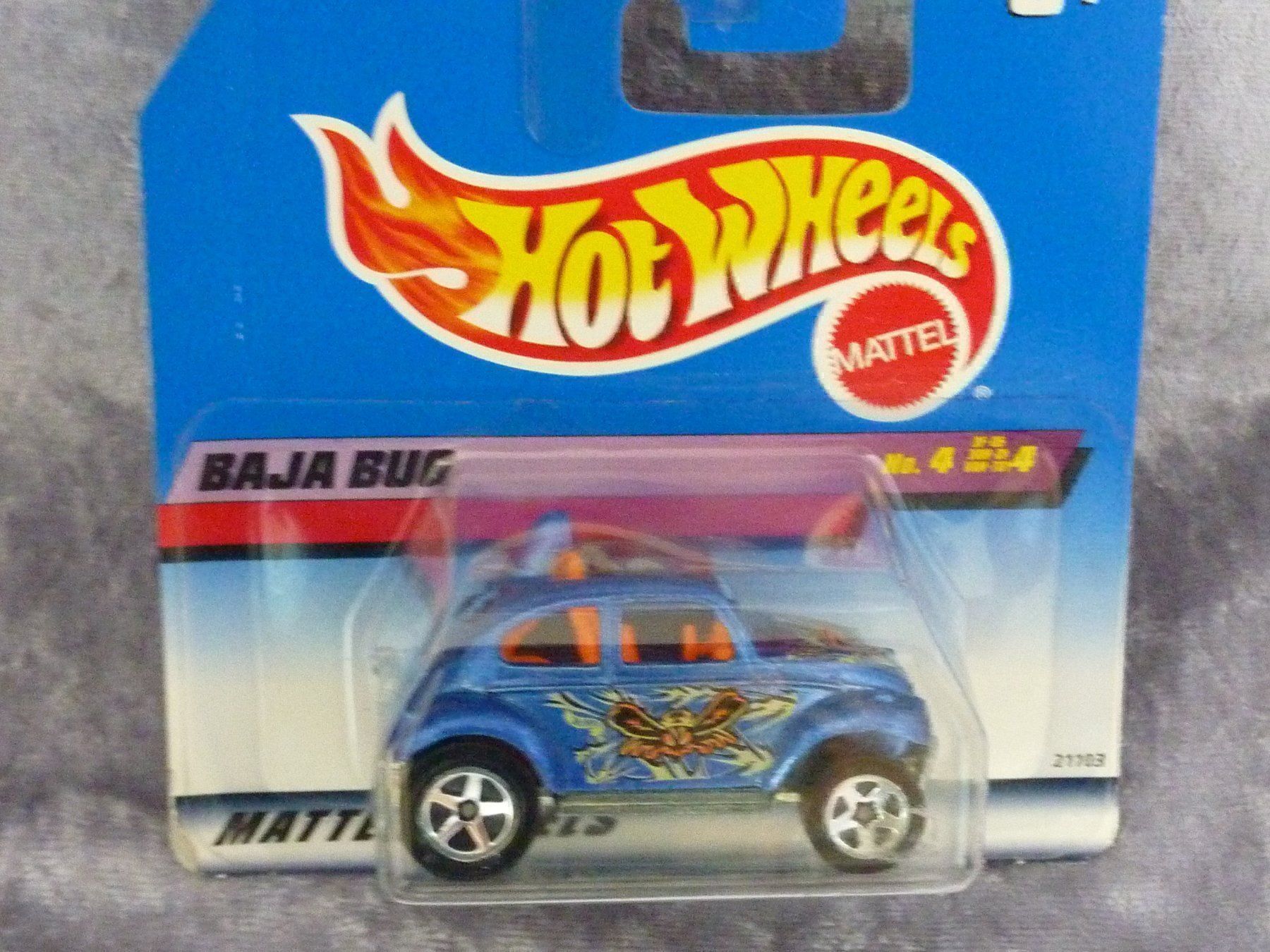 Hot Wheels Modellini d'auto: VW Baja Bug Blue 1:64 – Nuovo e nell'imballaggio originale da Dürrenäsch venduto da modellautos4you