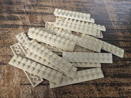 lego 3832 lot de 25 pièces Tan Plate 2 x 10