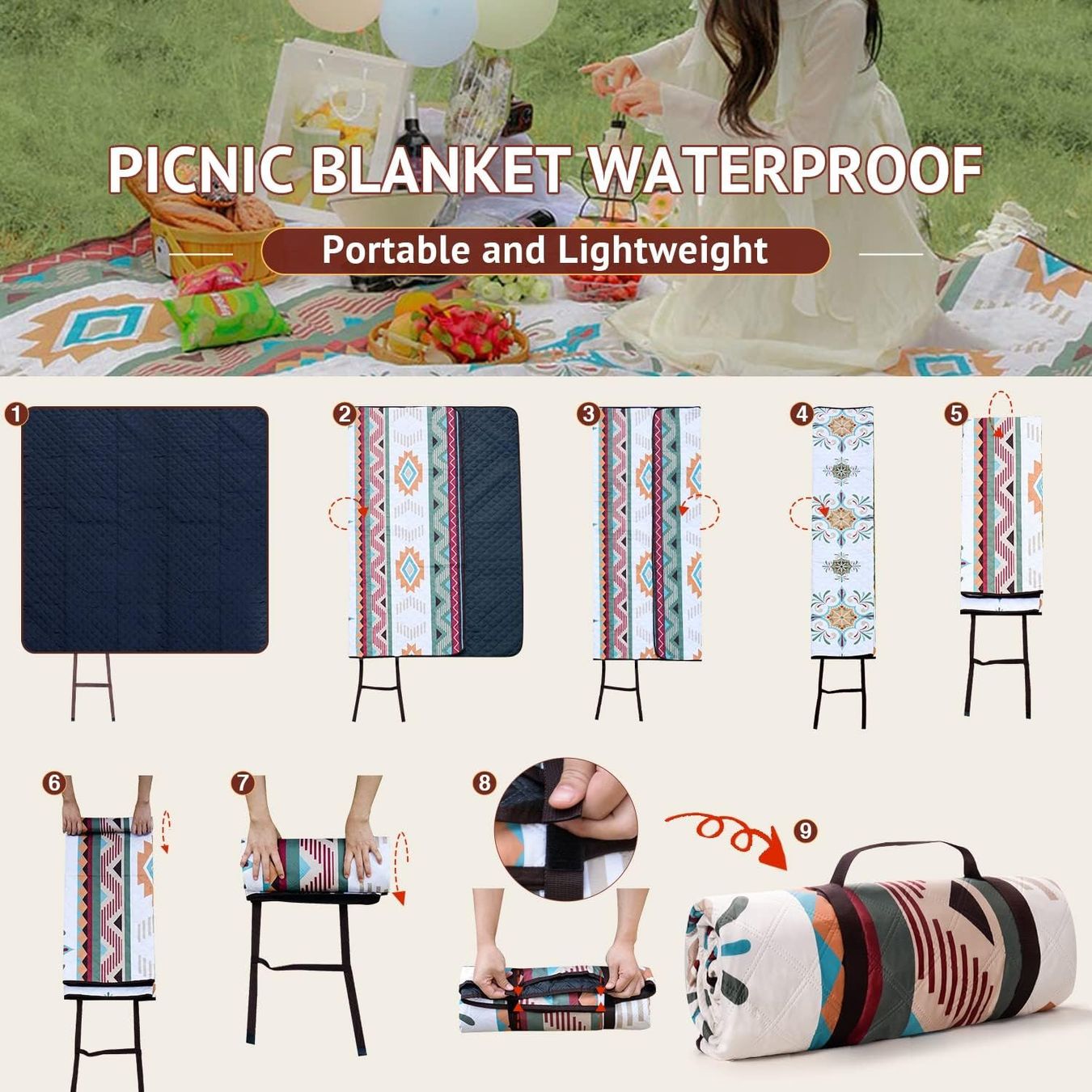 Coperte: Picknickdecke  200x200cm – Nuovo e nell'imballaggio originale da Nuglar venduto da SaleRitter 8