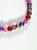 Swarovski Damen Armband Bracelet in braun rot violet