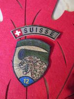 SWISS ARMY+PANZER BAT 12 AUFNÄHER UND KLETT SEHR SCHÖN