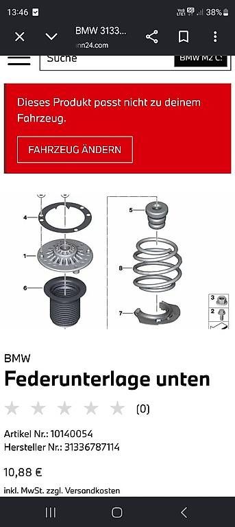 BMW Tutti pezzi di ricambio auto: Federunterlage BMW F20 – Usato da Diepoldsau venduto da Sportcarfreak