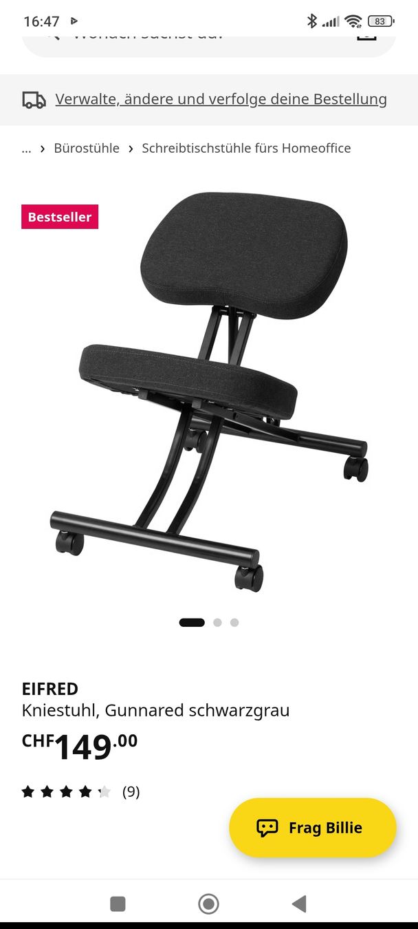 Ikea Stühle: Kniestuhl IKEA – Neu (gemäss Beschreibung) aus Kerns von Flavia8800
