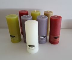 8 Stk. Kerzen, verschiedene Farben,  Neuwertig