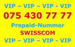 VIP SWISSCOM Natelnummer 075 430 77 77 TOP Handynummer GOLD