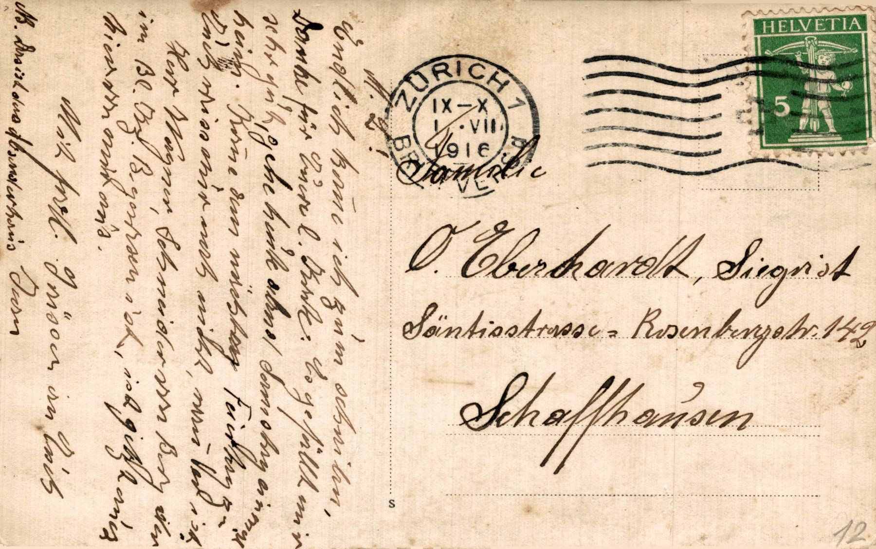 Cartoline postali: Wohnhaus mit Blick auf Streusiedlung – Usato da Bronschhofen venduto da Astore 1