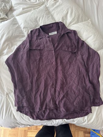 Chemise Dasheng violette manches longues taille S