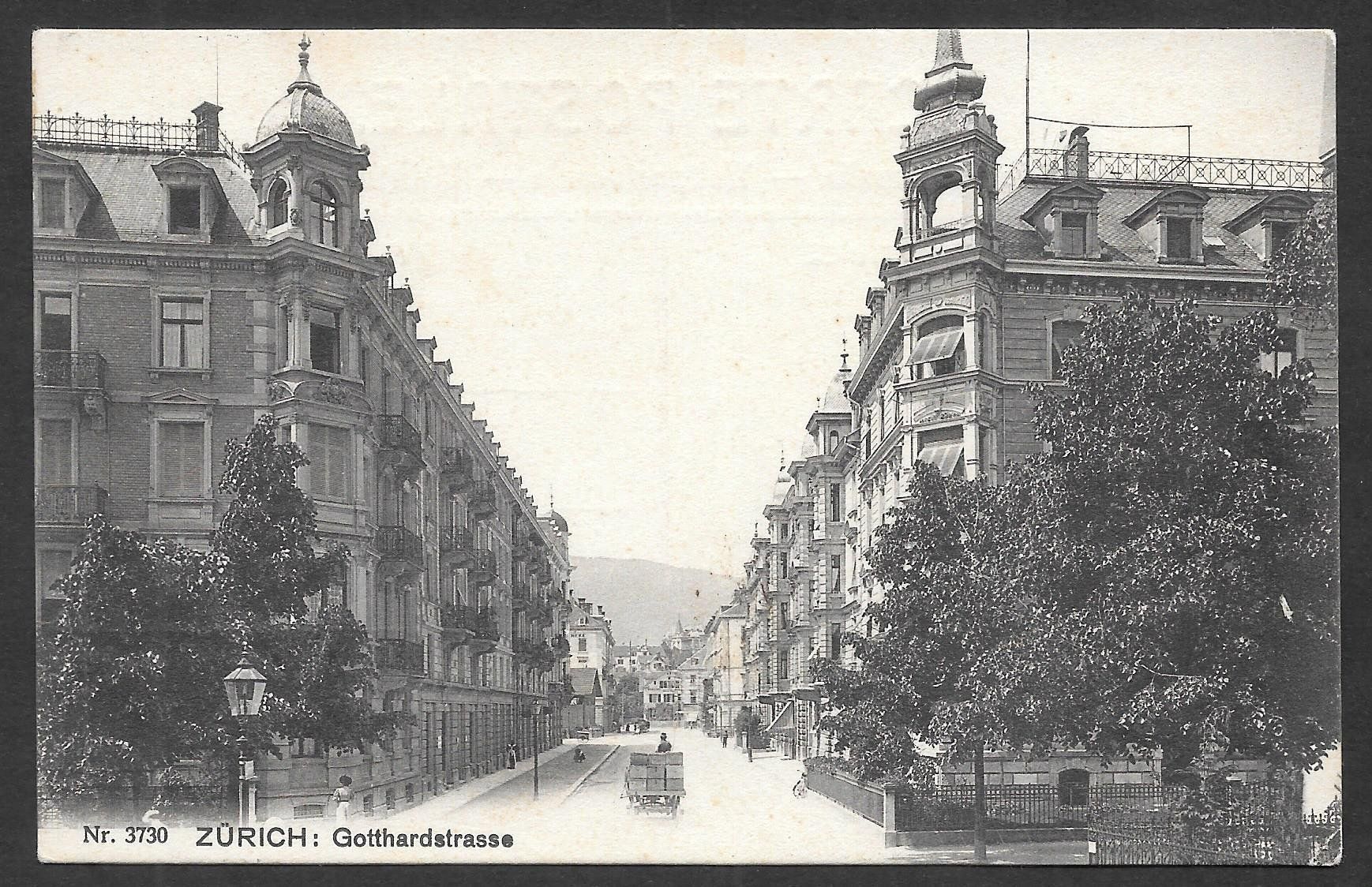 Cartoline postali: Zürich Gotthardstrasse – Usato da Olten venduto da clotaldi