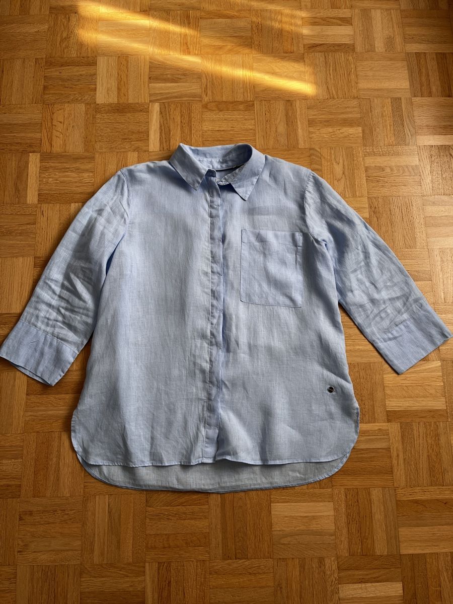 Blusen: Damen Bluse hellblau Gr. 38 Leinen – Gebraucht aus Zürich von Kleanthy 3