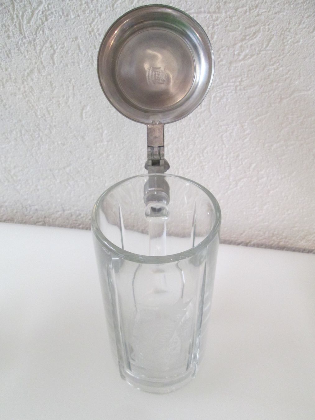 Bicchieri: Altes Bierglas mit Zinndeckel – Usato da Movelier venduto da KRASI61 3