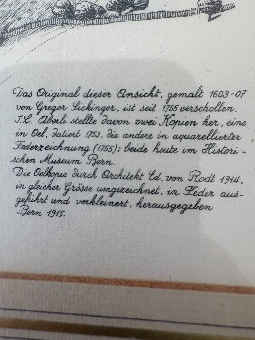 Incisioni: Federzeichnung Stadt Bern 1915 – Usato da BUCHRAIN venduto da Targos 2