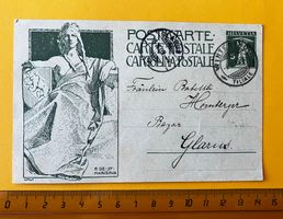 Postkarte Glarus 1909