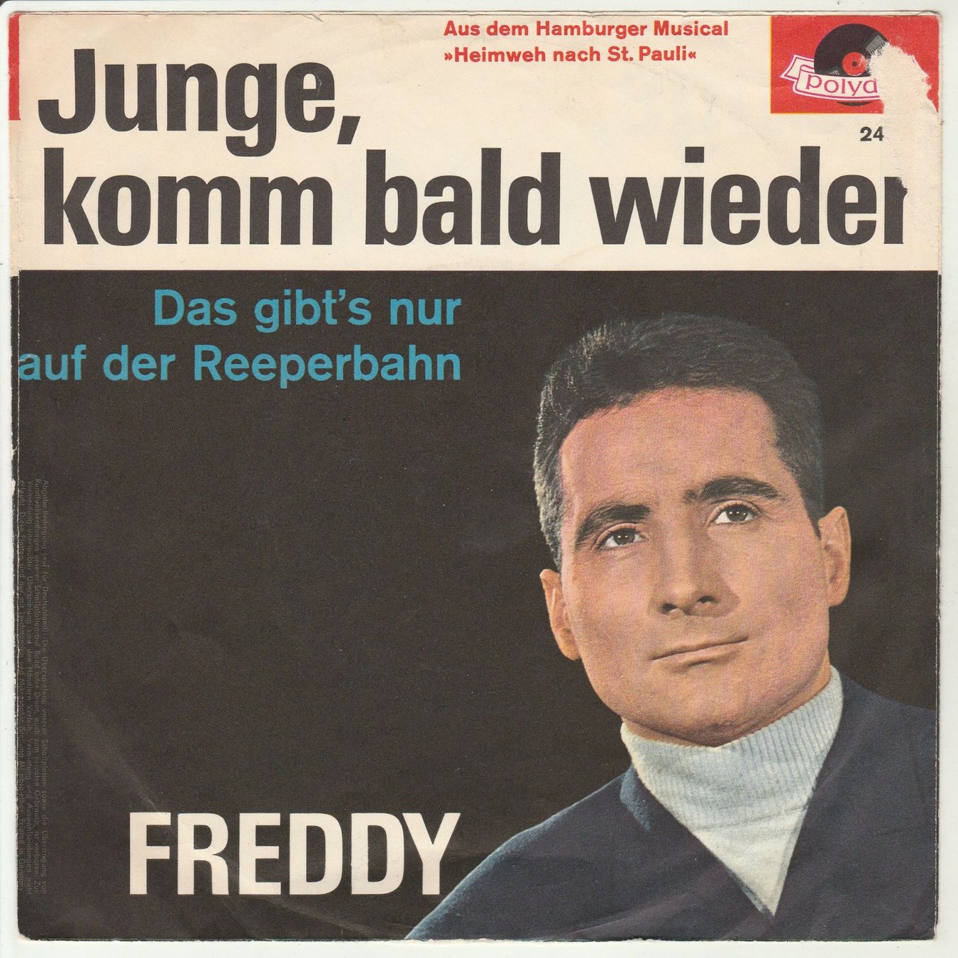 Schallplatten: Freddy - Junge, komm bald wieder 7" Vinyl – Gebraucht aus Tübach von JamesStone 1
