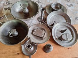 Antikes Zinngeschirr