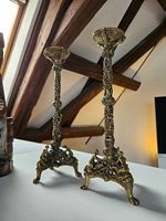 1 Paar Bernward-Leuchter Historismus Replikat Antik 