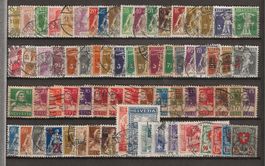 CH001 - Lot de  timbres CH 1907-1945 obl.