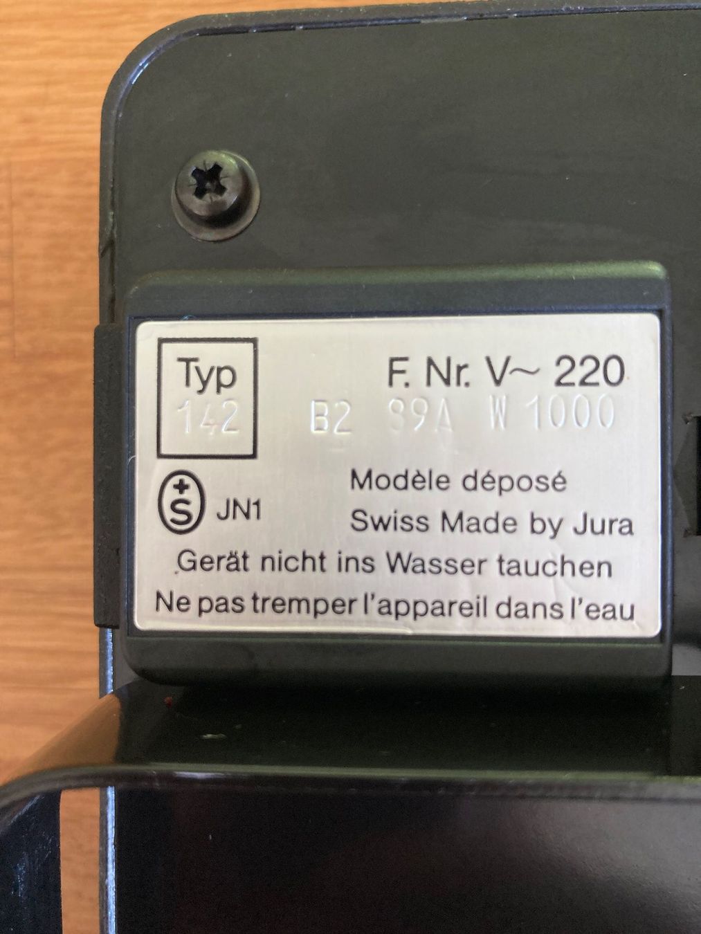 Jura Elettrodomestici da cucina: Brezeleisen Jura Modell 142 – Usato da Erstfeld venduto da Pfiffholder 4