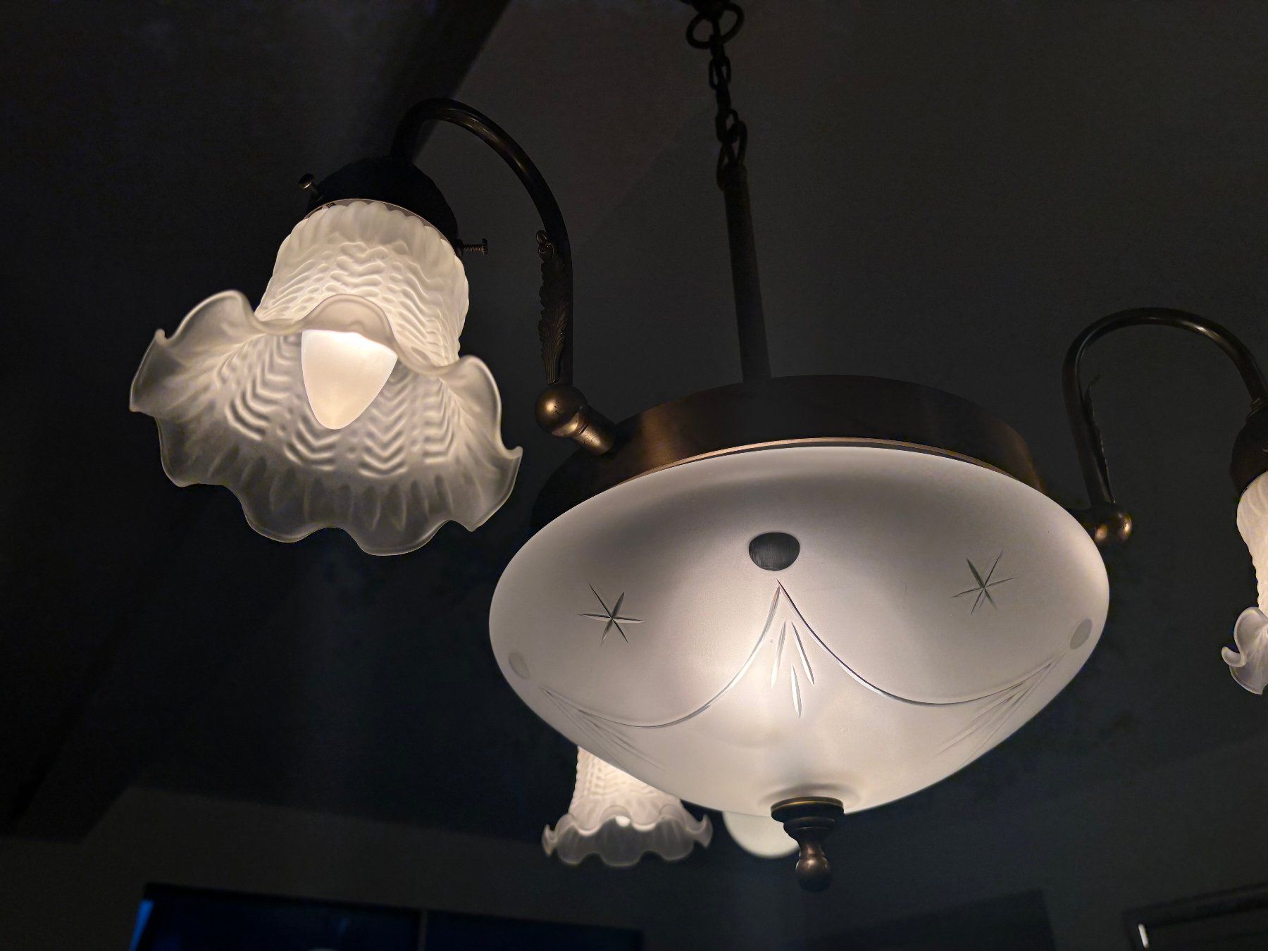 Lampadari & plafoniere: Antike Jugendstil / Art Déco Hängelampe – Usato da Aarberg venduto da ferost 3