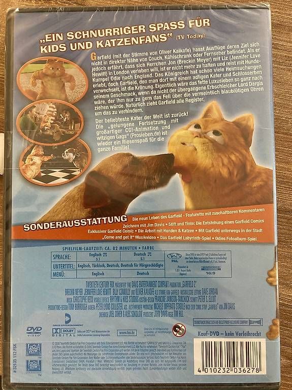Tutti i DVDs: DVD Garfild 2 – Usato da Forch venduto da Looren955 1
