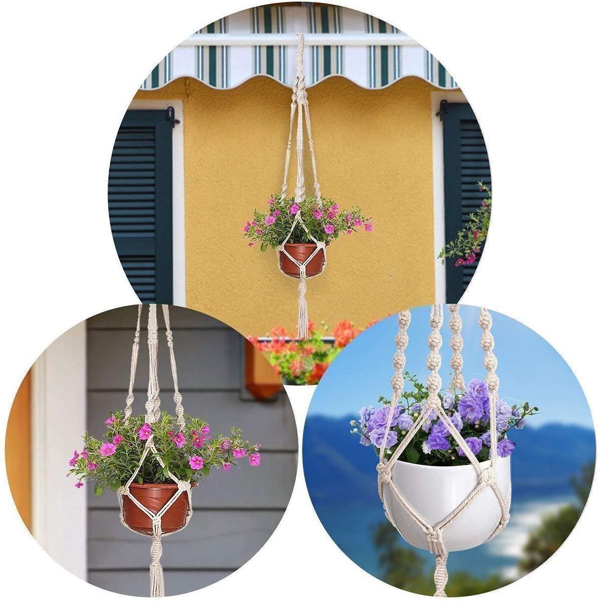 Vasi per fiori: 5x Blumenampel Blumentopf Pflanzenhalter – Nuovo (secondo la descrizione) da Thun venduto da keller001