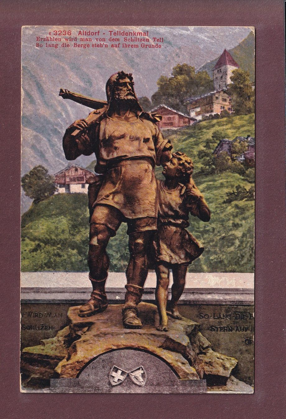 Cartes postales: ALTDORF - Telldenkmal - 1911 – D'occasion à Pully par nicecards