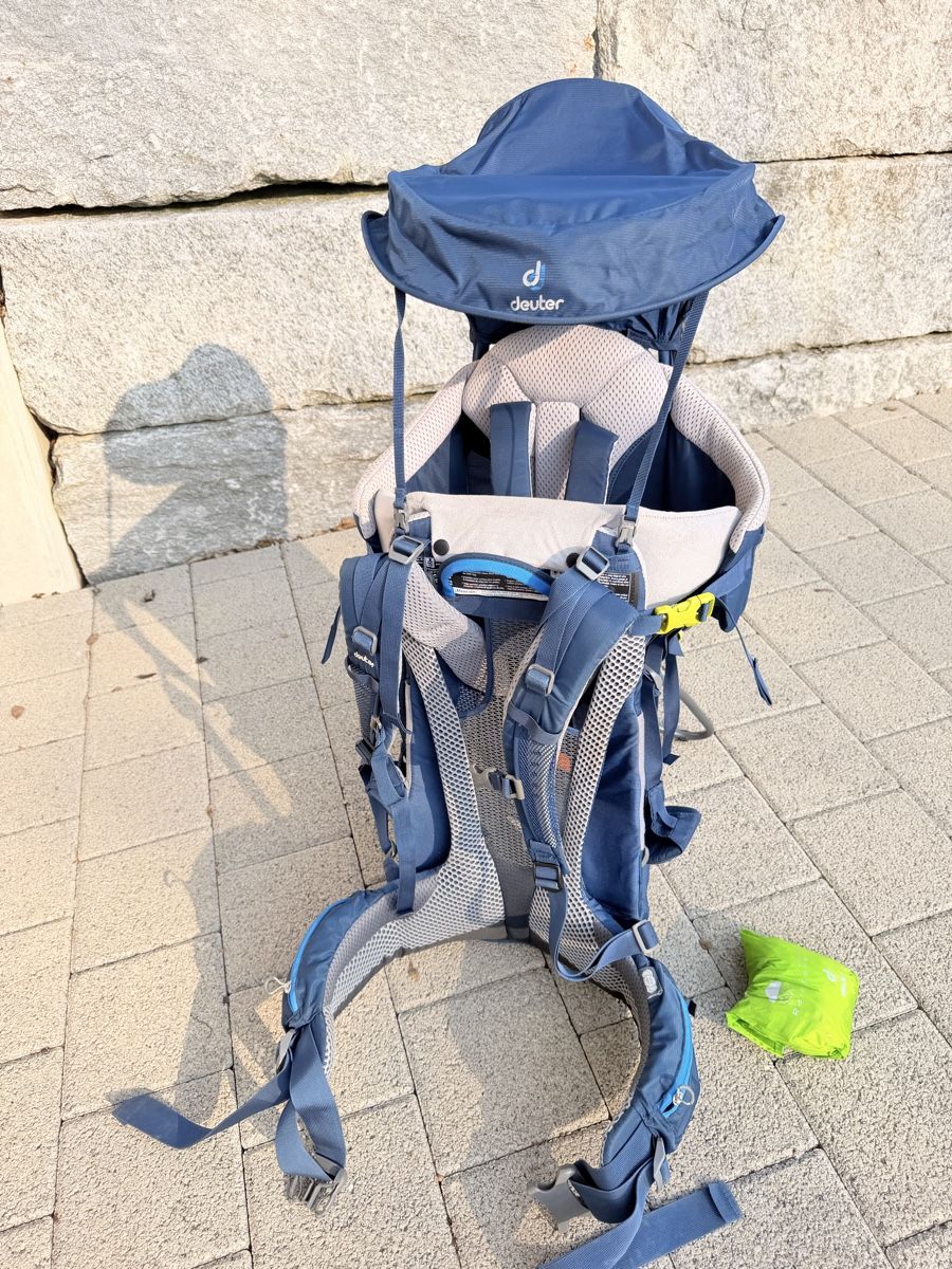 Deuter Marsupi portabebè: Deuter Kid Comfort Kindertrage, blau – Usato da Oberengstringen venduto da wel_f8g7 2
