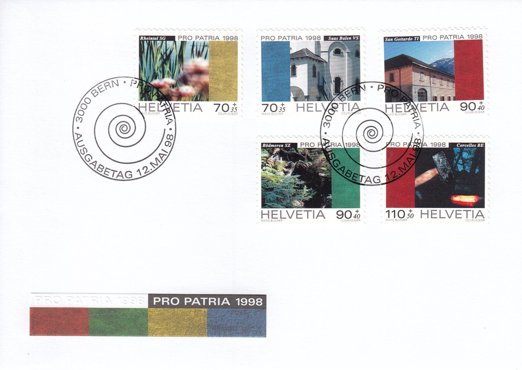 Tutti i francobolli: 1998 Pro Patria FDC – Usato da Spreitenbach venduto da Mustang_1105