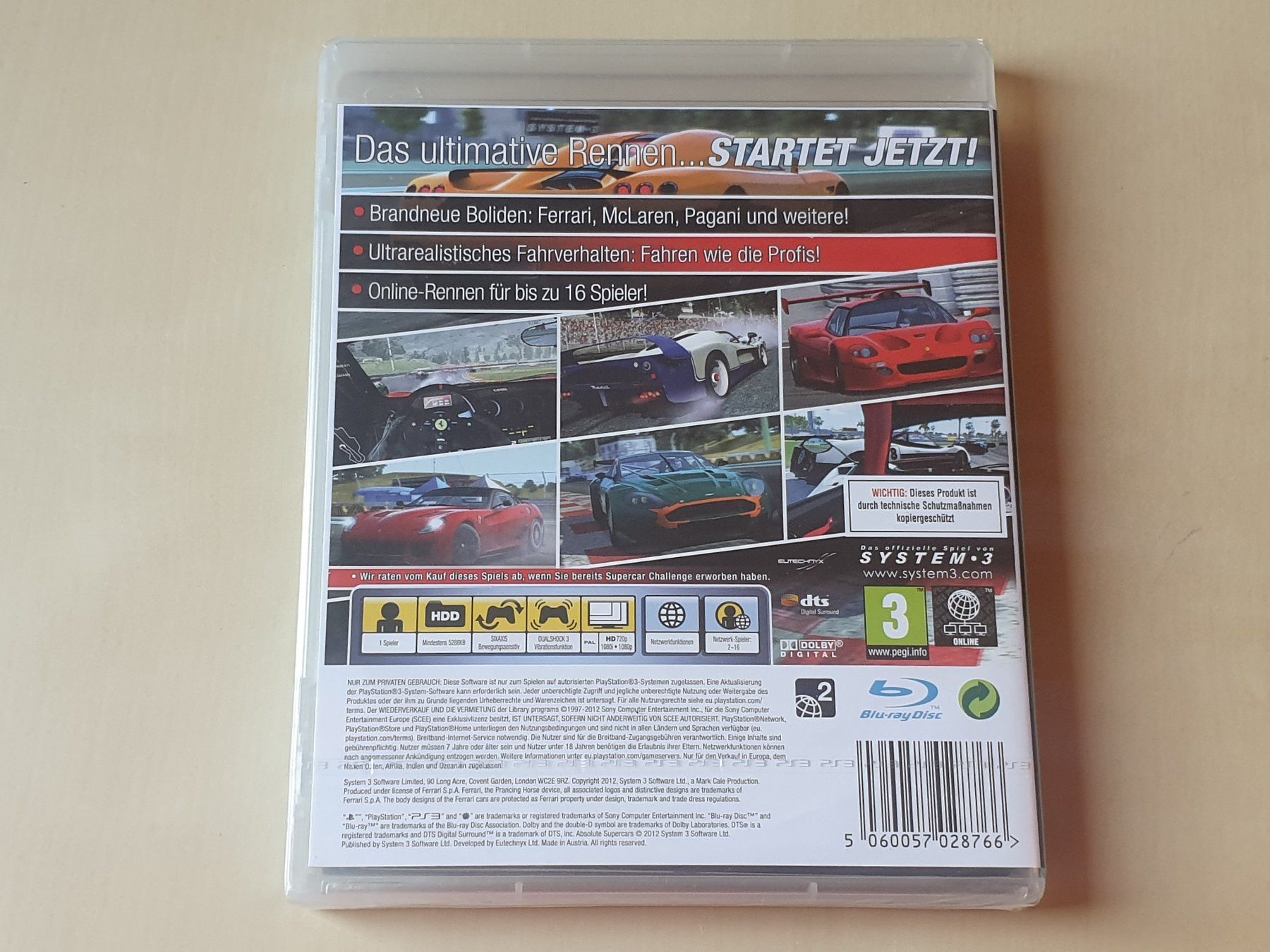 Sony Giochi: Absolute Supercars neu und ovp – Nuovo e nell'imballaggio originale da Stansstad venduto da collectorsshop 1