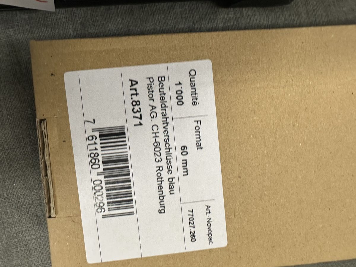 Kit bricolage: Beutel Drahtverschlüsse blau, 60mm + 55mm – Nuovo (secondo la descrizione) da Berg SG venduto da ES78 1
