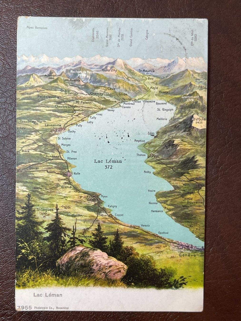 Cartoline postali: AK Genfersee - Lac Leman - 1906 – Usato da Steg VS venduto da _vinci_