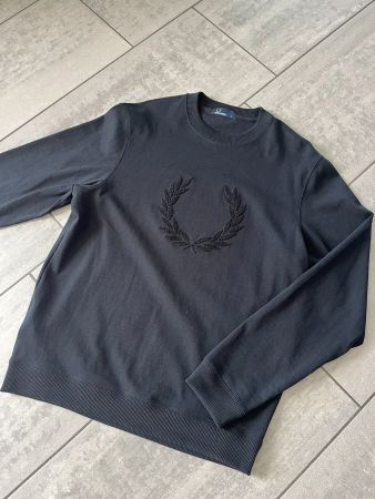 FRED PERRY Pullover Schwarz