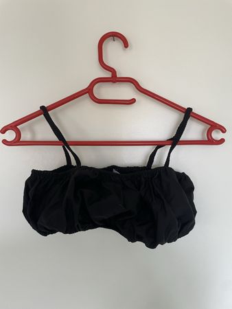 Schwarzes Bustier Crop Top Gr. S Zara Sommer Trend