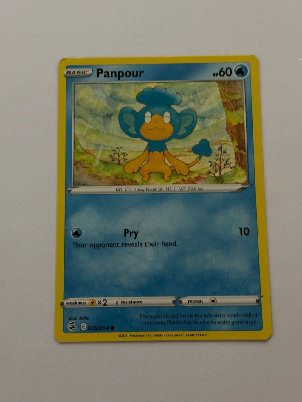 Pokémon Carte collezionabili: Pokemon-Karte Panpour 068/264 – Usato da Herisau venduto da Seyashop1