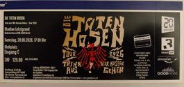 DIE TOTEN HOSEN Stehplatz Letzigrund 20.06.2026 17:30 Uhr