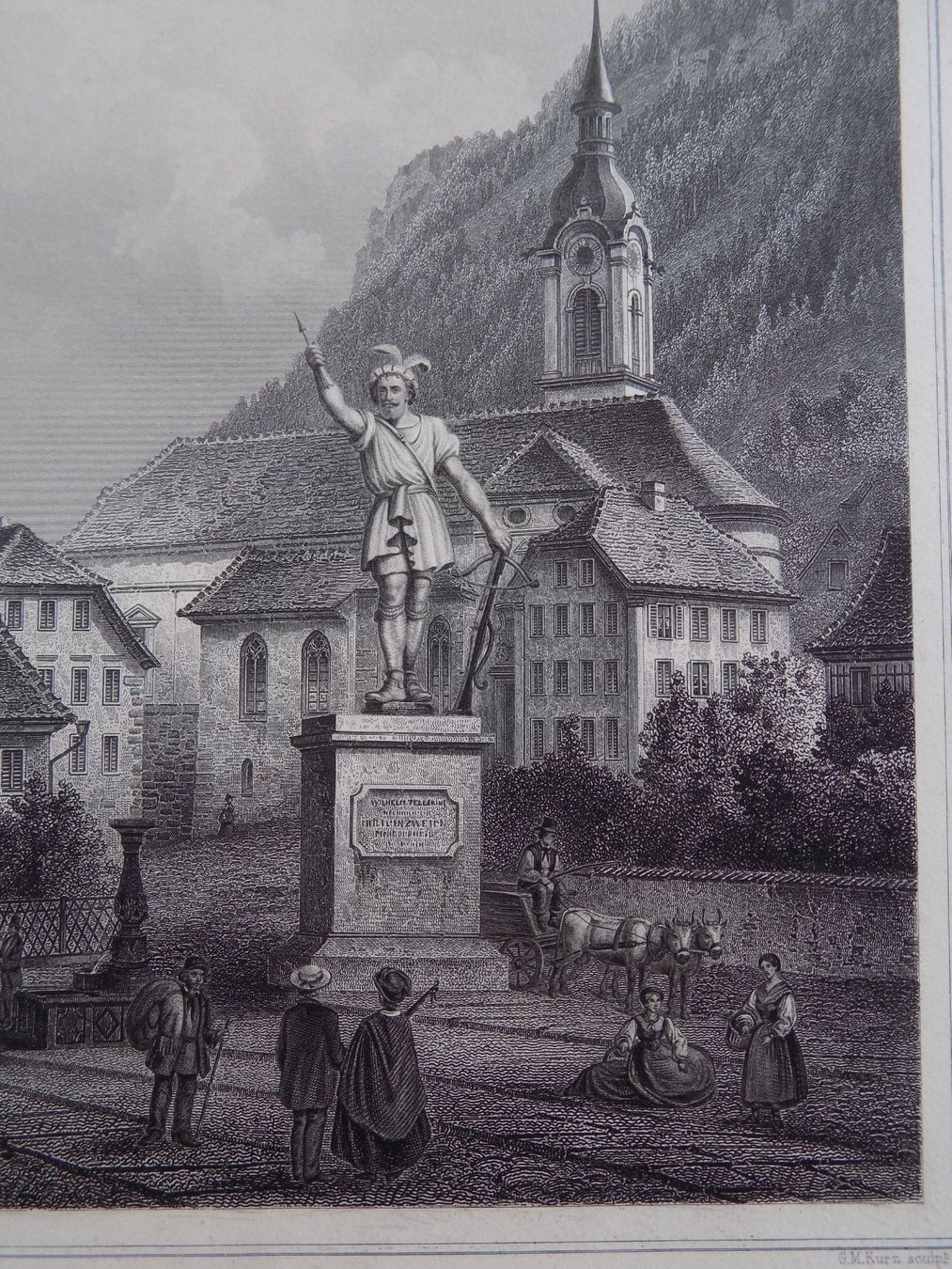 Gravures: Altdorf Telldenkmal – D'occasion à Risch par Rischli15 4